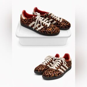 Adidas Animal Print Sneakers with White Accents